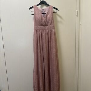 SHEIN Pink long Dress with Glitter